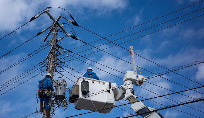 屋外電気工事